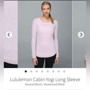 Lululemon Soft Cream Knit Sweater